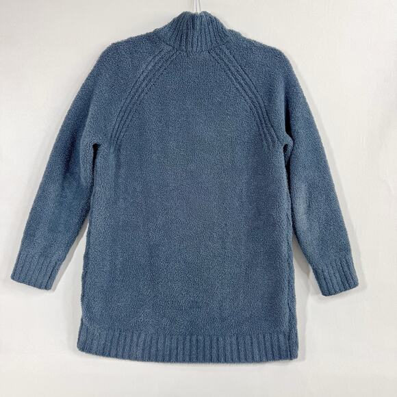 Barefoot Dreams CozyChic Directional Ribbed Cardigan Blue Womens XS Wrap Sweater - Picture 4 of 10